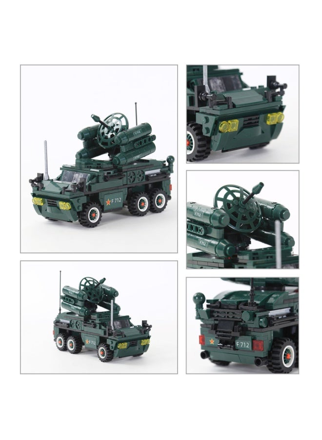 wange WW2 Anti-Aircraft Missile Vehicle Building Block Set 4511 (Age 6+ , 493 Pieces) - Image 5
