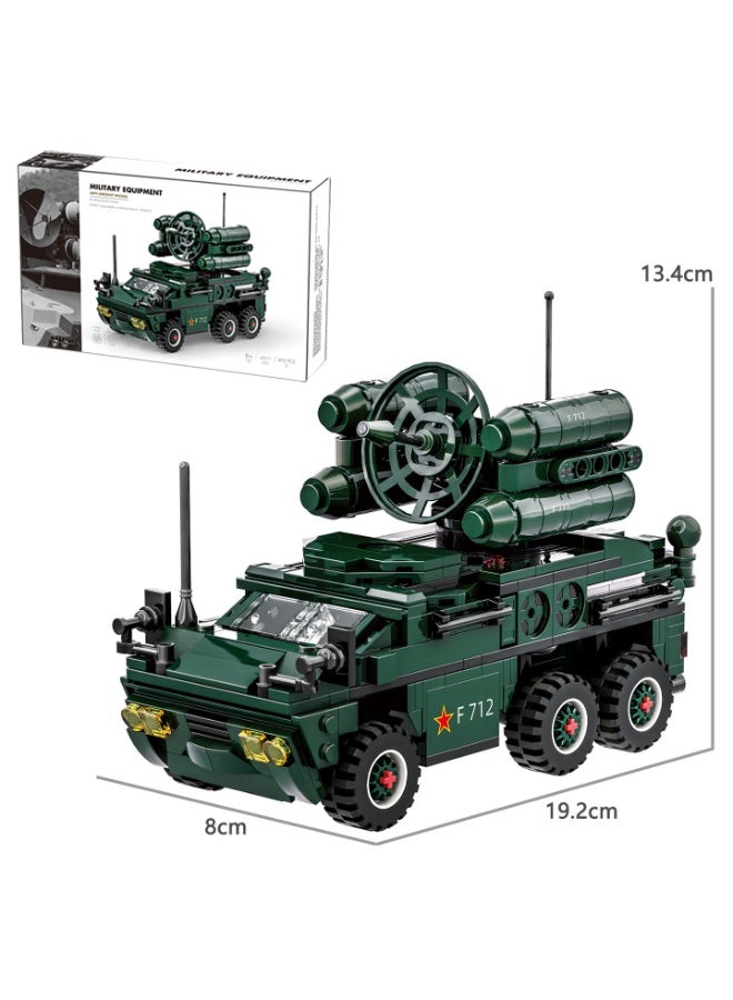 wange WW2 Anti-Aircraft Missile Vehicle Building Block Set 4511 (Age 6+ , 493 Pieces) - Image 4