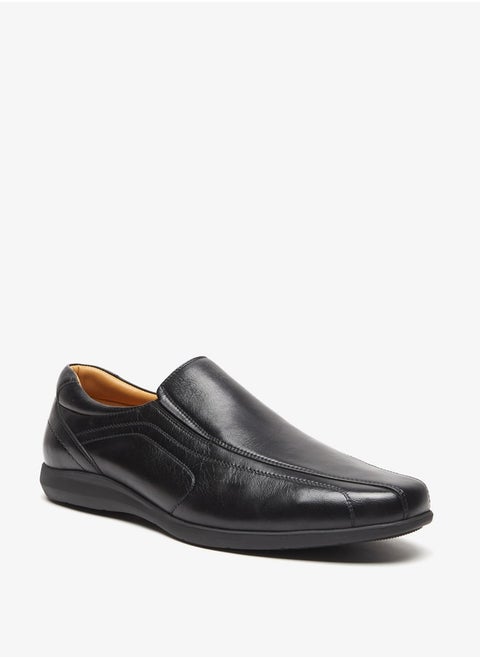 Men Solid Slip-On Loafers