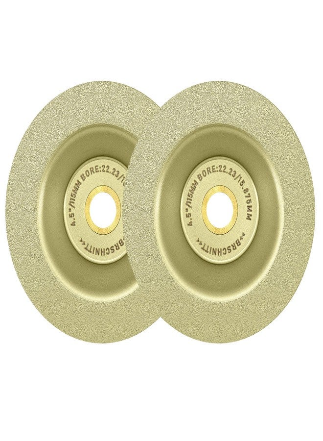 BRSCHNITT Diamond Grinding Cup Wheel 4-1/2 Inch - 115mm Diamond Cutting Disc for Dekton Porcelain Tile Ceramic Granite Marble Grinding Disc Fits 7/8-5/8 Inch Arbor 2pcs - Image 1