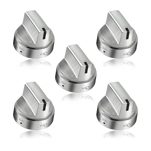 keisnoaja WB03X24818 222D5786P010 for Ge Gas Stove Knob Replacement Surface Burner Control Knob Range Cooktop Knobs 5 Pcs - Image 1