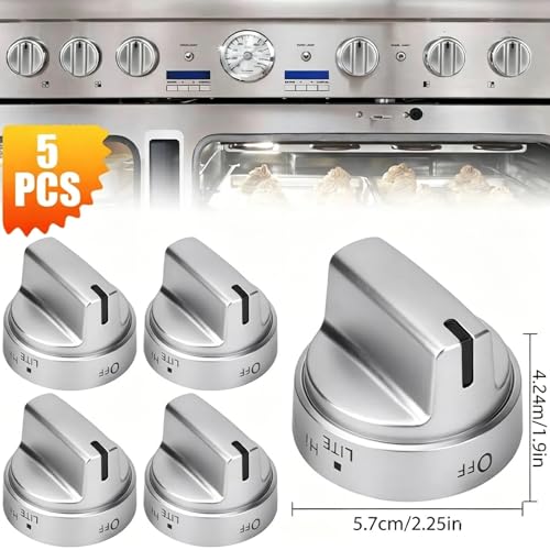 keisnoaja WB03X24818 222D5786P010 for Ge Gas Stove Knob Replacement Surface Burner Control Knob Range Cooktop Knobs 5 Pcs - Image 3