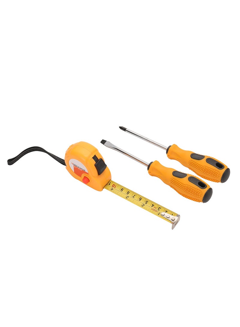 BMB tools Set With 3 Piece 3m Tapeline Yellow| Hand Tools|Tool Sets|Tape|Tool Set General Household |screwdrives|Nut Drivers  - Image 1