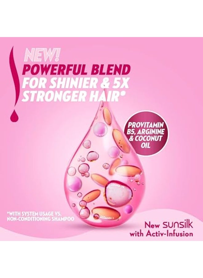 Sunsilk Shampoo Strenght & Shine 1Litre + Silicone Massager Brush  Hair Massage Comb Multi-Colour - Image 3