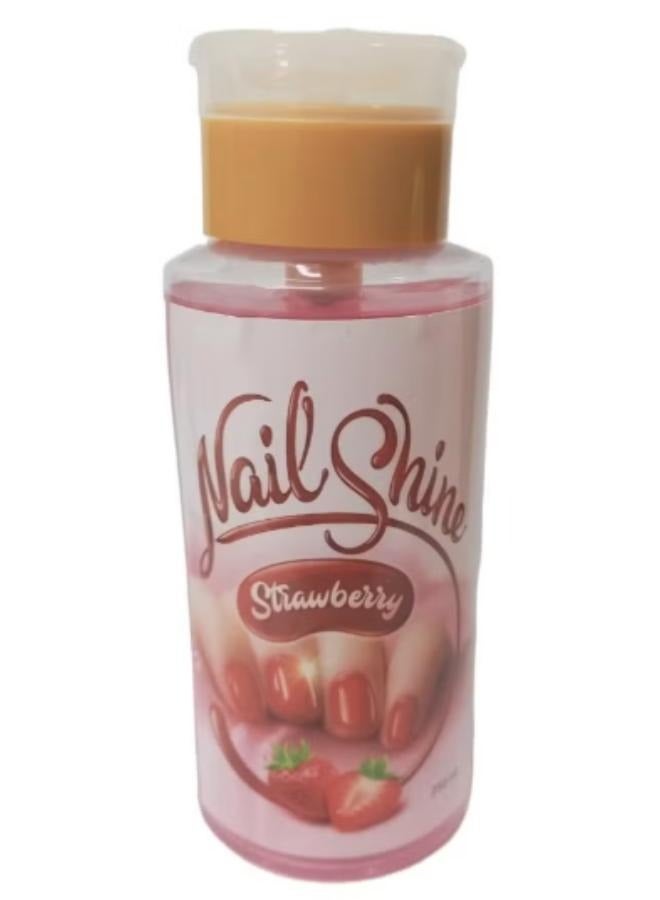 Allamsa AL Naama Nail Shine Strawberry Polish Remover 250 Ml  - Image 1