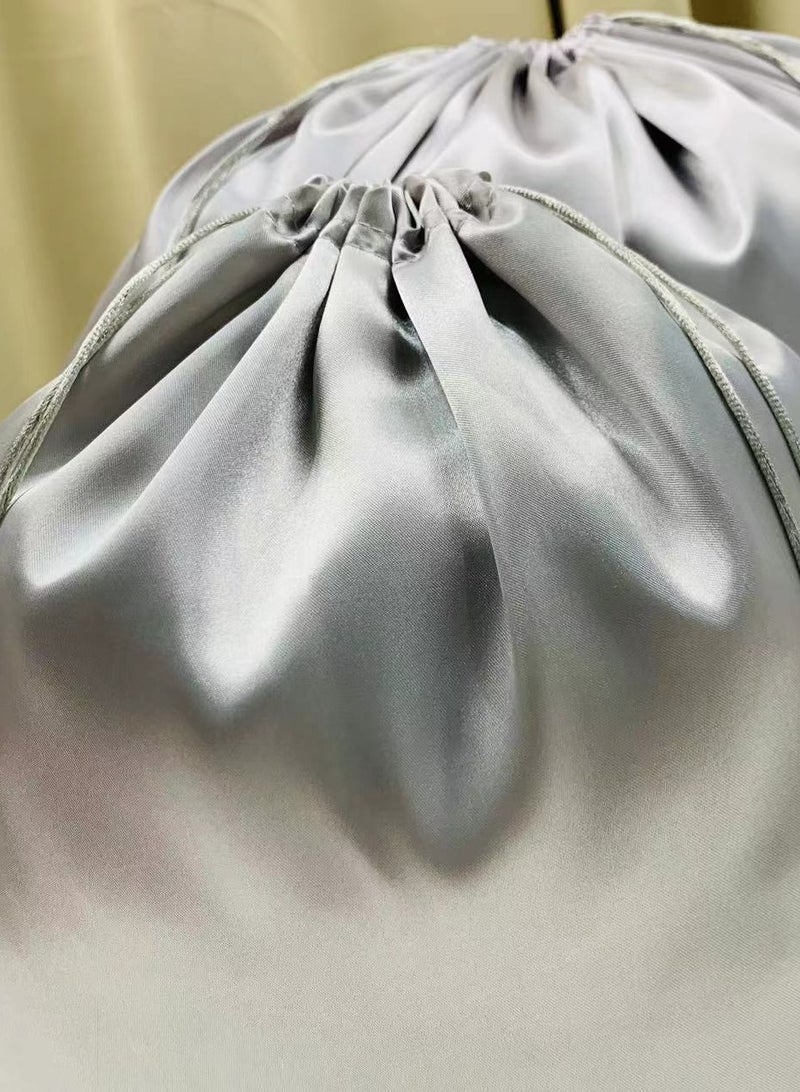 7pcs Gray Satin Handbag Dust Bag,Bag Travel Organizer,Portable Item Organizer 50*40CM - Image 5