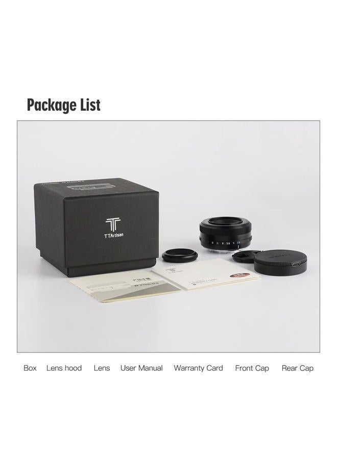 TTArtisan BLACK 27mm F/2.8 AF Auto Focus Lens for FX Mount Mirrorless Camera X-A1 Z-A10 X-A2 X-A3 X-A5 X-A7 X-M1 X-M2 X-H1 X-T1 X-T10 X-T2 X-T20 X-T3 X-T4 X-T100 X-T200 X-T30 X-PR01 X-PRO2 X-E1 - Image 3