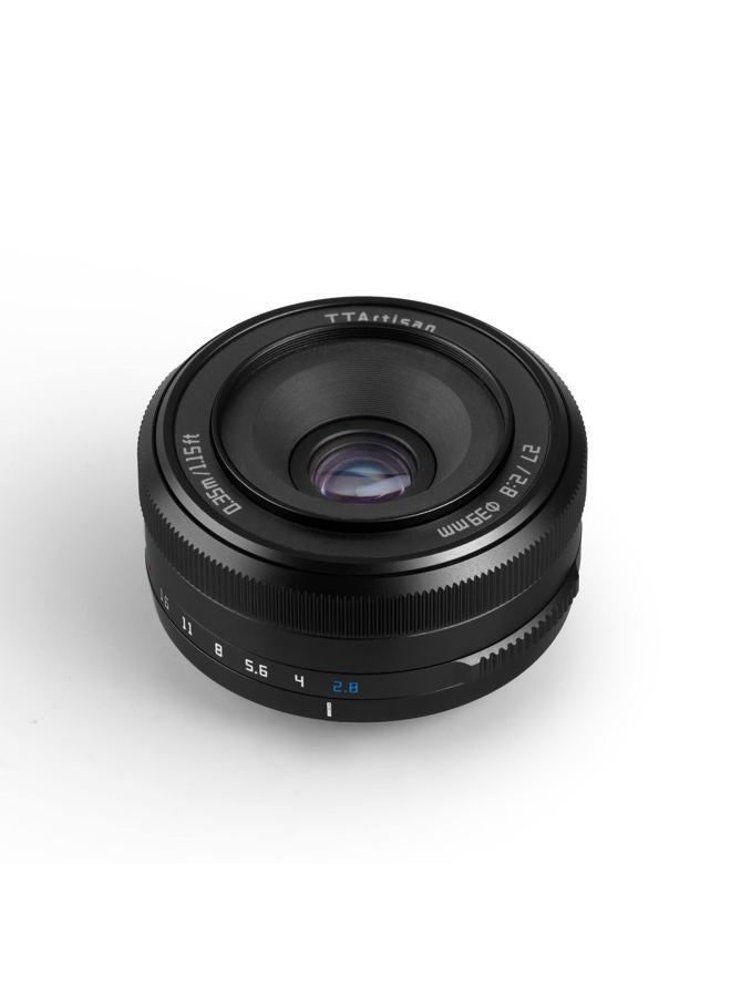 TTArtisan BLACK 27mm F/2.8 AF Auto Focus Lens for FX Mount Mirrorless Camera X-A1 Z-A10 X-A2 X-A3 X-A5 X-A7 X-M1 X-M2 X-H1 X-T1 X-T10 X-T2 X-T20 X-T3 X-T4 X-T100 X-T200 X-T30 X-PR01 X-PRO2 X-E1 - Image 2