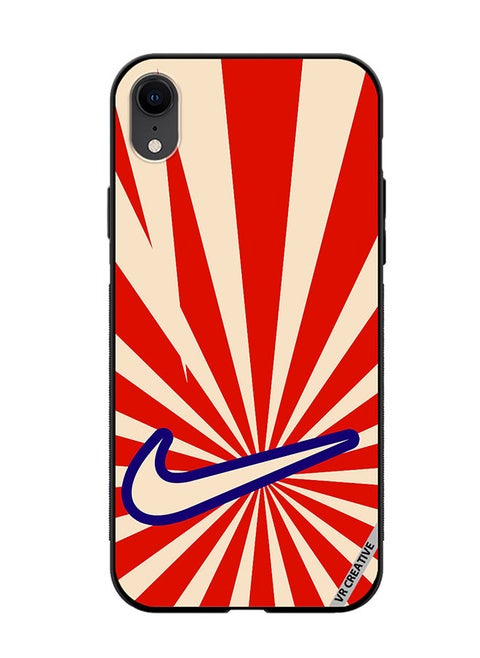 Protective Case Cover For Apple iPhone XR Nike Retro Design Multicolour