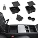 KUNIST 5PCS Center Console Organizer Tray for 2026 Tesla Model Y Juniper Accessories Cup Holder Armrest Hidden Storage Box for New Model Y PremiumPerformance 20252026 Model 3 20242026 - Image 2