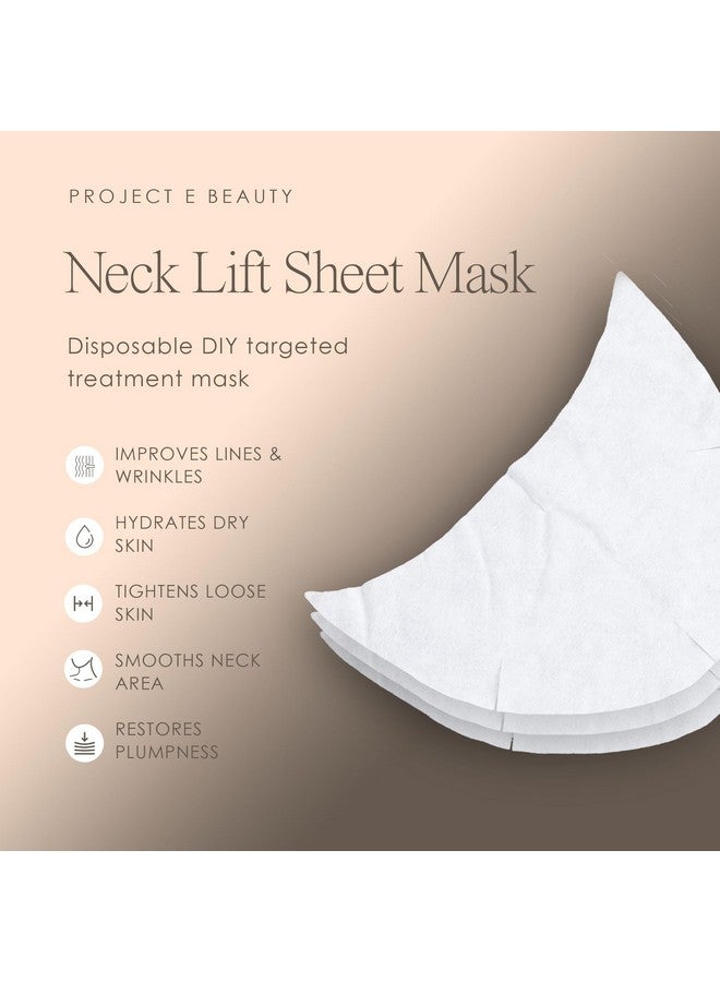 Project E Beauty 100pcs Disposable DIY Non-Woven Neck Mask Paper by Project E Beauty | Ultra Thin Cotton Neck Mask | for Home & Spa Salon Use | Cosmetic Neck Paper for Toner, Serum, or Lotion (100, Neck Shaped) - Image 2