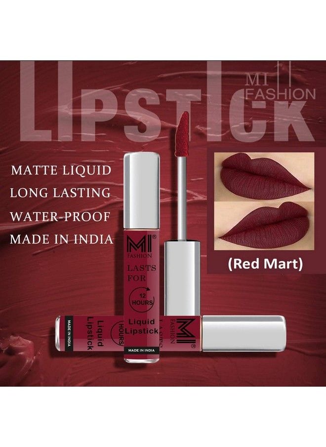 MI FASHION - Lipstick Matte Liquid Red Lipstick Pink Matte Lipstick Red Lipsticks Set Of 3 Pcs - Image 1