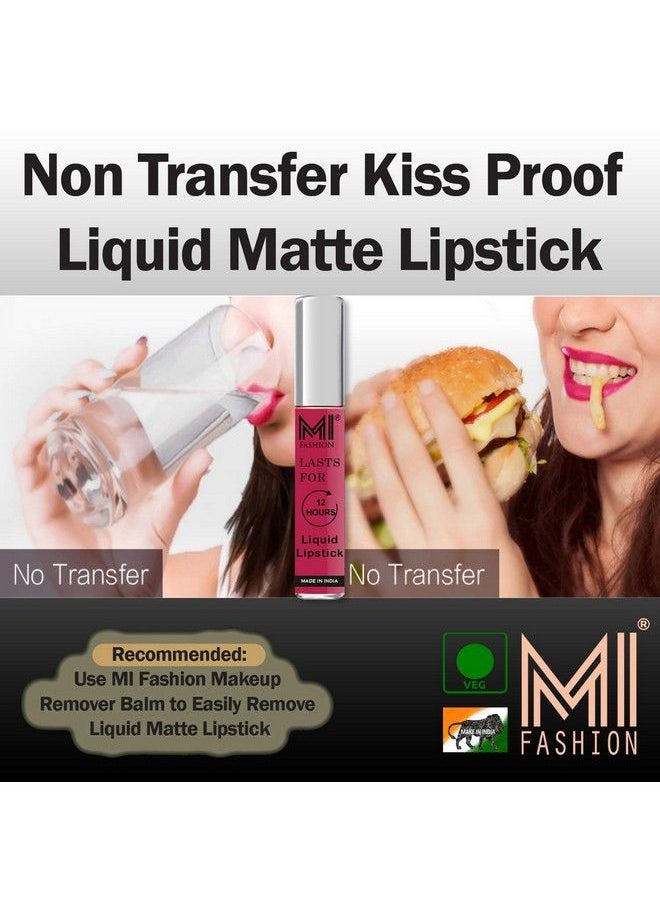 MI FASHION - Lipstick Matte Liquid Red Lipstick Pink Matte Lipstick Red Lipsticks Set Of 3 Pcs - Image 1