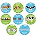 hand2mind hand2mind 8 Fun Fact Social Distancing Floor Decals Circles, 8-10 Inch Round Safety Floor Sign, Waterproof and Washable - Image 2