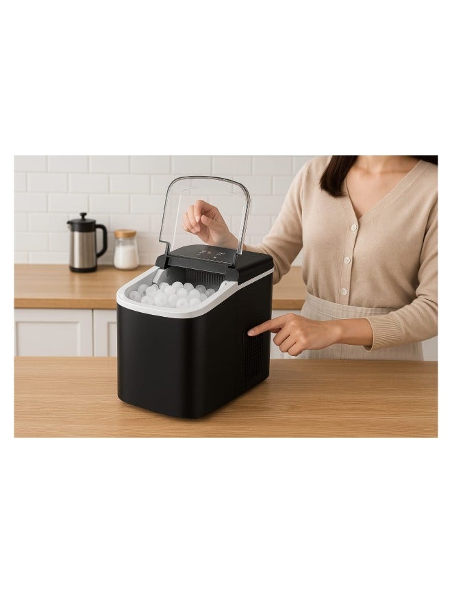 CoolFlow Ice Maker Machine for Home Self Cleaning, 15kg production daily, 9 bullets in 6mins Scoop and Basket, Ideal for Kitchen and Bar - Image 4