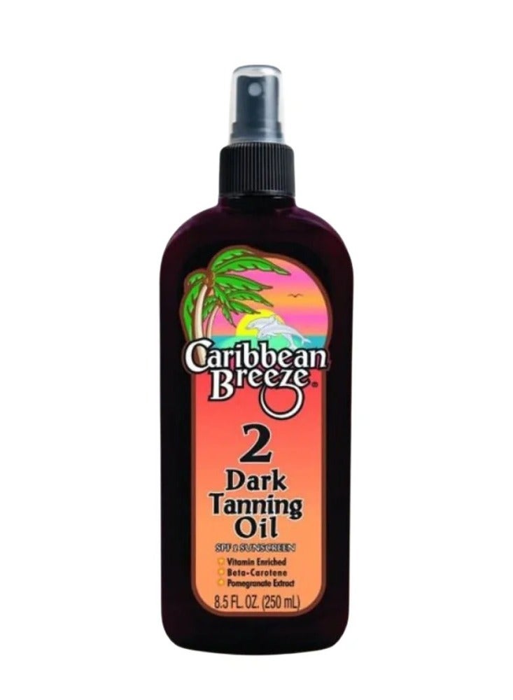 كاريبيان بريز زيت مسمر تان 250 مل للبشرة حماية 2 - Image 2