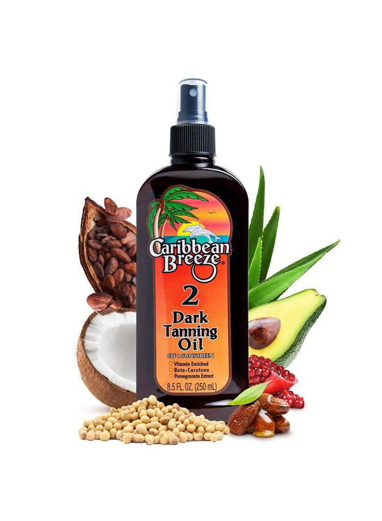 كاريبيان بريز زيت مسمر تان 250 مل للبشرة حماية 2 - Image 1