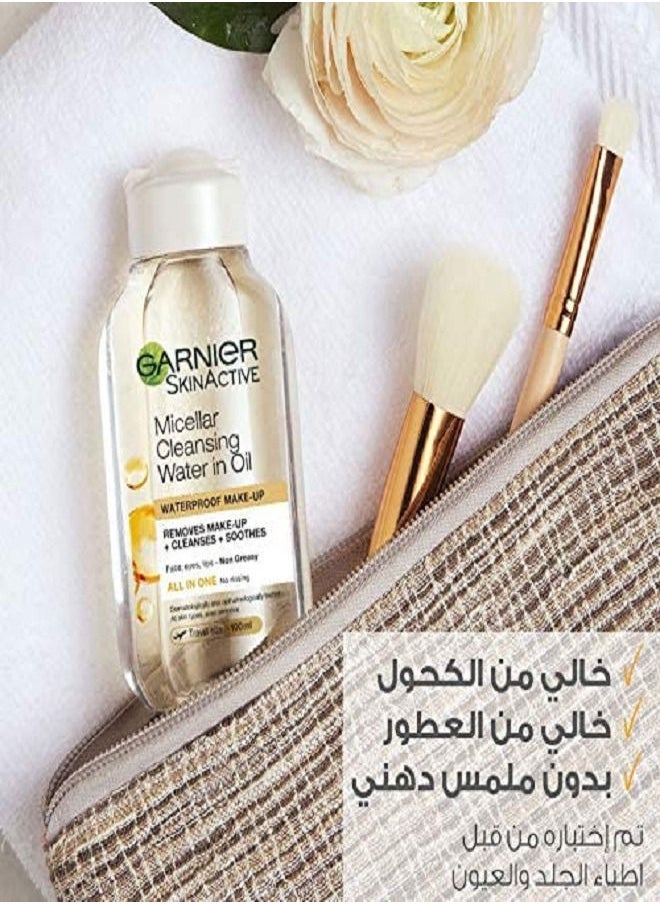 غارنييه قطعتان من ماء التنظيف سكين أكتيف ميسيلار مع زيت الأركان المغربي 100 مل + 100 مل  - Image 4