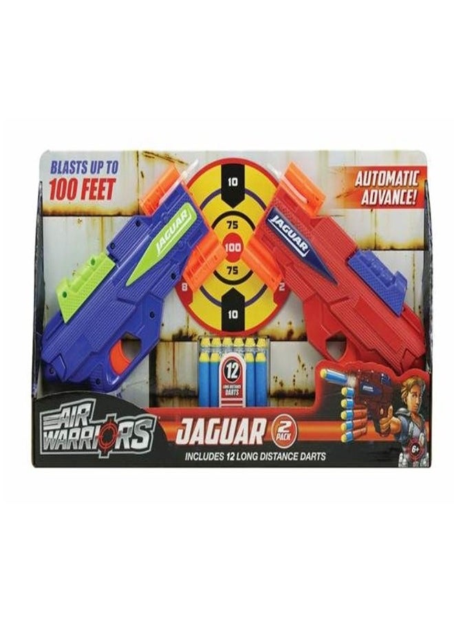 JAGUAR Air Warriors Jaguar 2 Pack Dart Blaster 12 Soft Bullet - 48285  - Image 1
