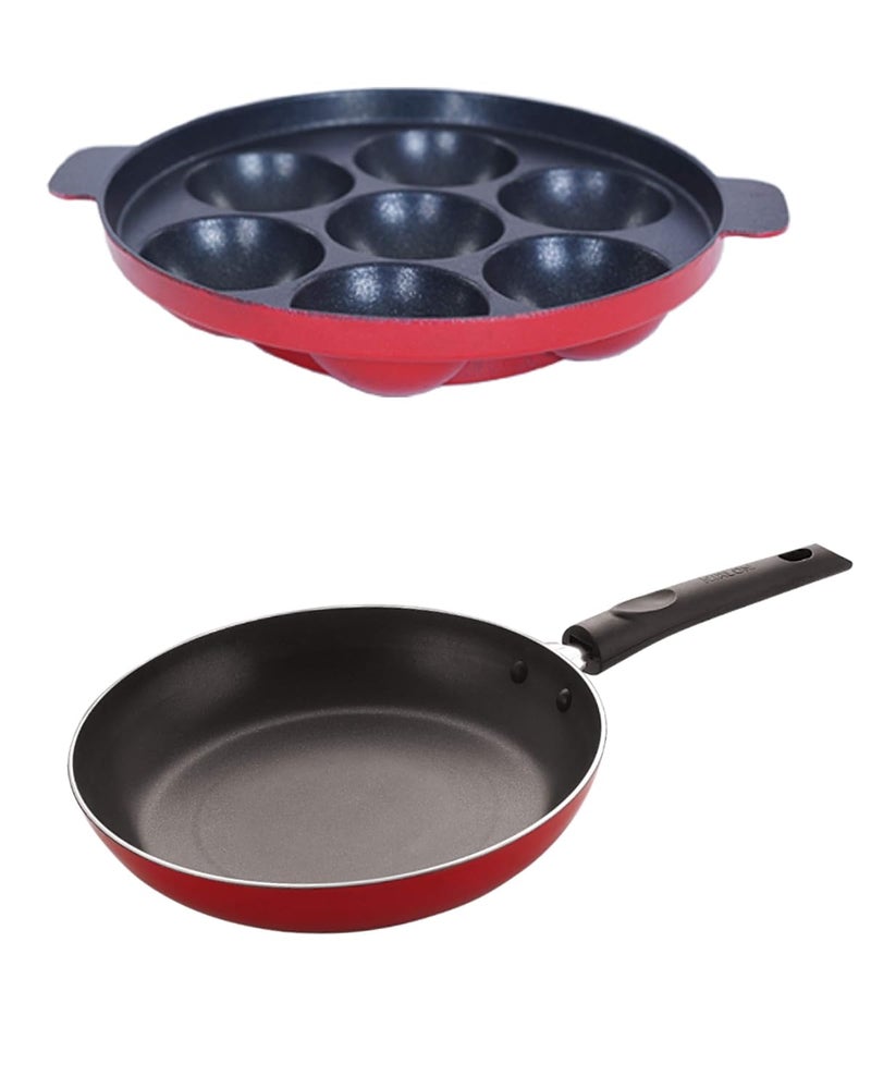 Nirlon Nirlon Kitchen Accessories for Cooking pots and pan Combo Set of 2 Pieces Appm_Without_lid_7_Cavity_TP24  - Image 1