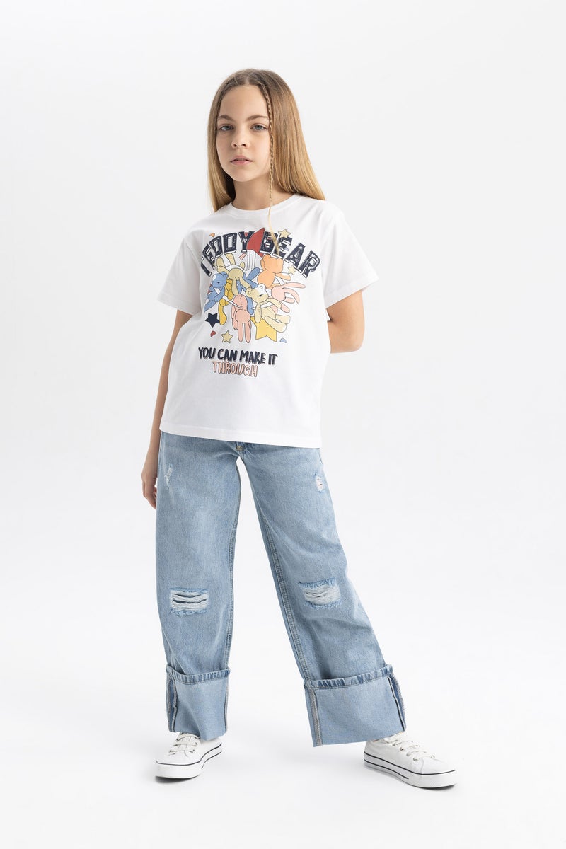 ديفاكتو تيشيرت بناتي نص كم قصة عادية  - Image 2