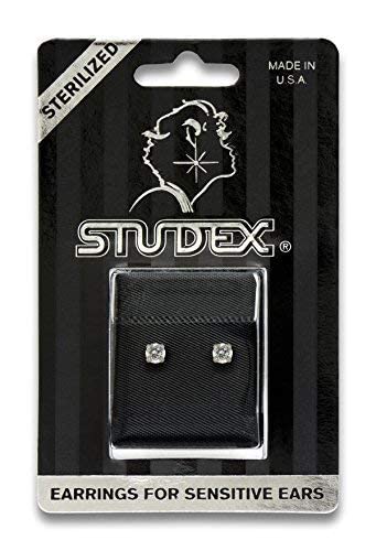 Studex Sensitive Cubic Zirconia Stud Earrings 4Mm | Hypoallergenic And Nickel Safe For Sensitive Ears | Surgical Stainless Steel Posts | High Fashion Earrings For Women And Men Pr-742W-S - Image 5