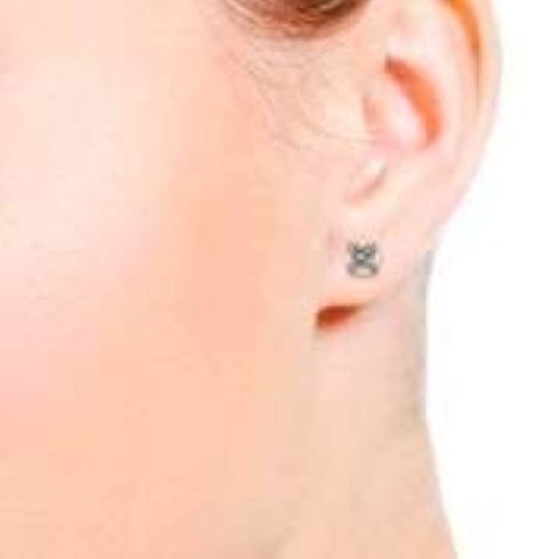 Studex Sensitive Cubic Zirconia Stud Earrings 4Mm | Hypoallergenic And Nickel Safe For Sensitive Ears | Surgical Stainless Steel Posts | High Fashion Earrings For Women And Men Pr-742W-S - Image 2