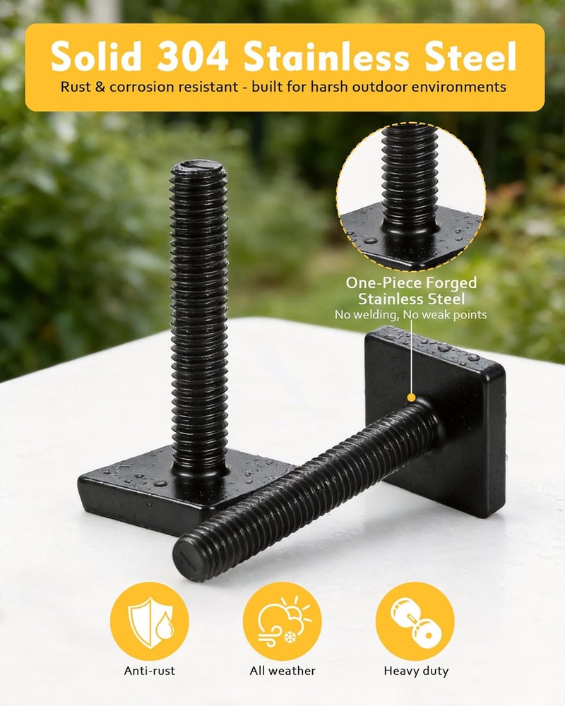 moroinriz T Slot Bolts for Thule, Yakima Roof Rack Cross Bars - M6x35mm Stainless Steel Adapter Kit - Image 5