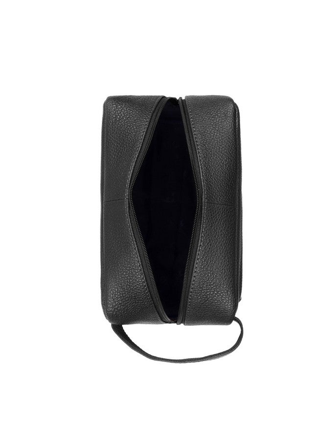 Wildhorn حقيبة مستحضرات التجميل الجلدية وايلد هورن للرجال والنساء - حقيبة دُوب للسفر كبيرة لحقيبة مستحضرات التجميل. منظم مستحضرات التجميل (أسود)، 9.5 سم - Image 4