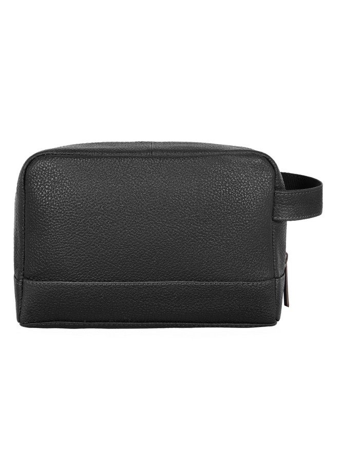 Wildhorn حقيبة مستحضرات التجميل الجلدية وايلد هورن للرجال والنساء - حقيبة دُوب للسفر كبيرة لحقيبة مستحضرات التجميل. منظم مستحضرات التجميل (أسود)، 9.5 سم - Image 5