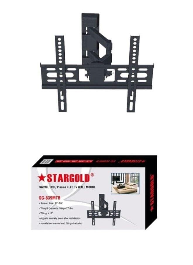 Stargold - Full Motion Tv Wall Bracket Mount For Most 23 55 Inches Led Lcd Monitors And Tvs - Image 1