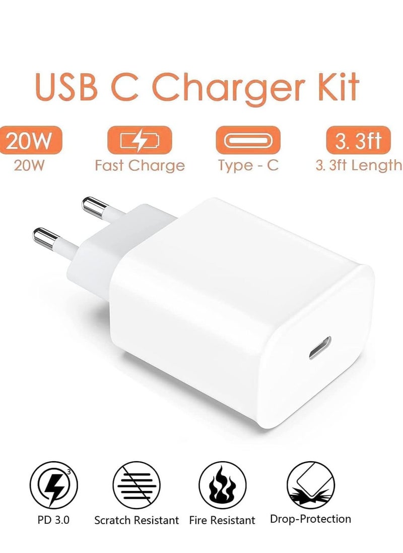 20W PD USB C Fast Charger Adapter for Apple iPhone 13 PRO MAX