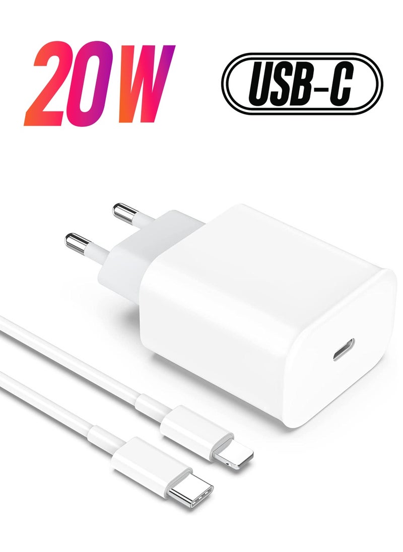 20W PD USB C Fast Charger Adapter for Apple iPhone 13 PRO MAX