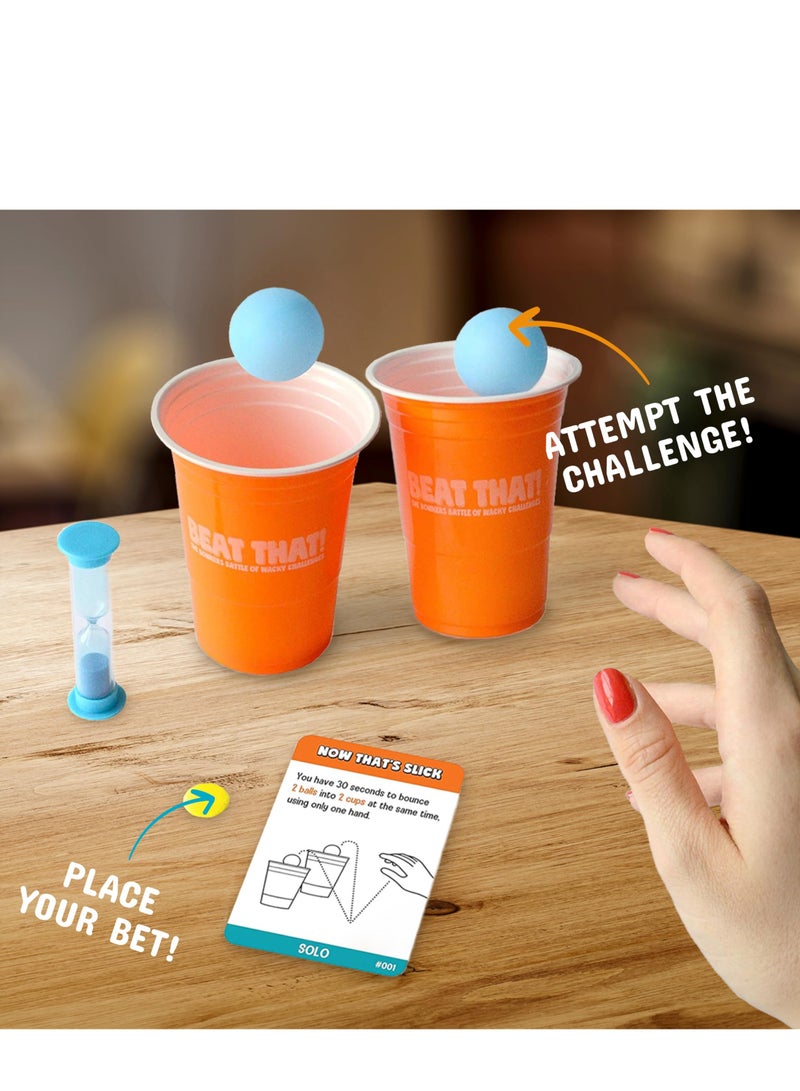 DURKU Family Fun: Beat That! The Bonkers Battle of Wacky Challenges, Family Party for Kids & Adults, Household Objects Expansion - Great Games Board Games - Image 4