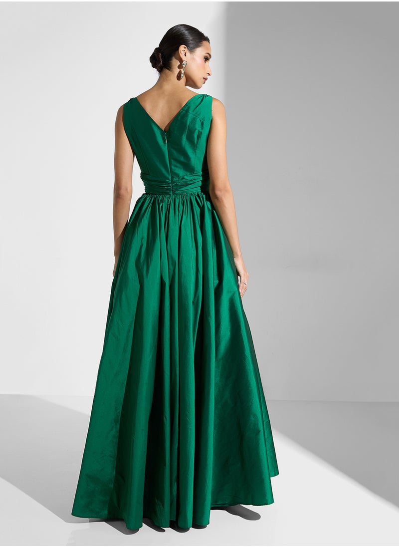 Namshi x - Ruched Detail A-Line Dress - Image 1