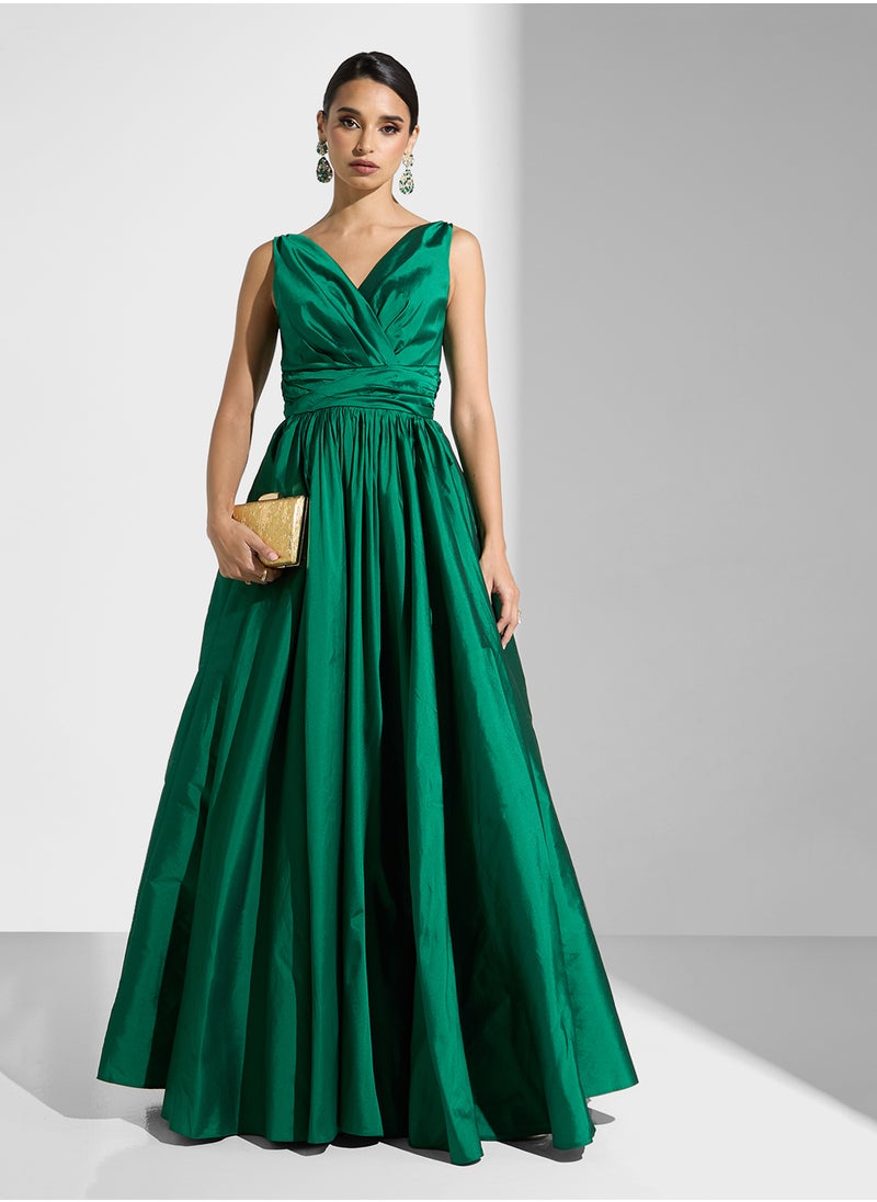 Namshi x - Ruched Detail A-Line Dress - Image 1