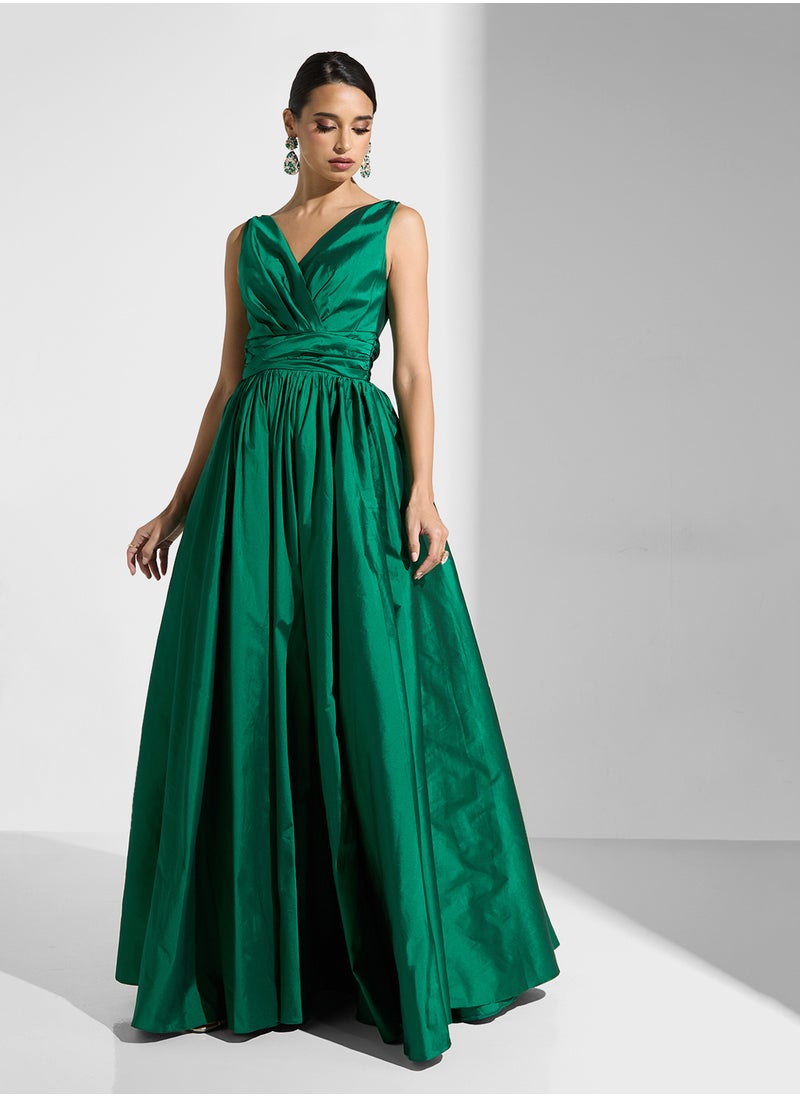 Namshi x - Ruched Detail A-Line Dress - Image 1