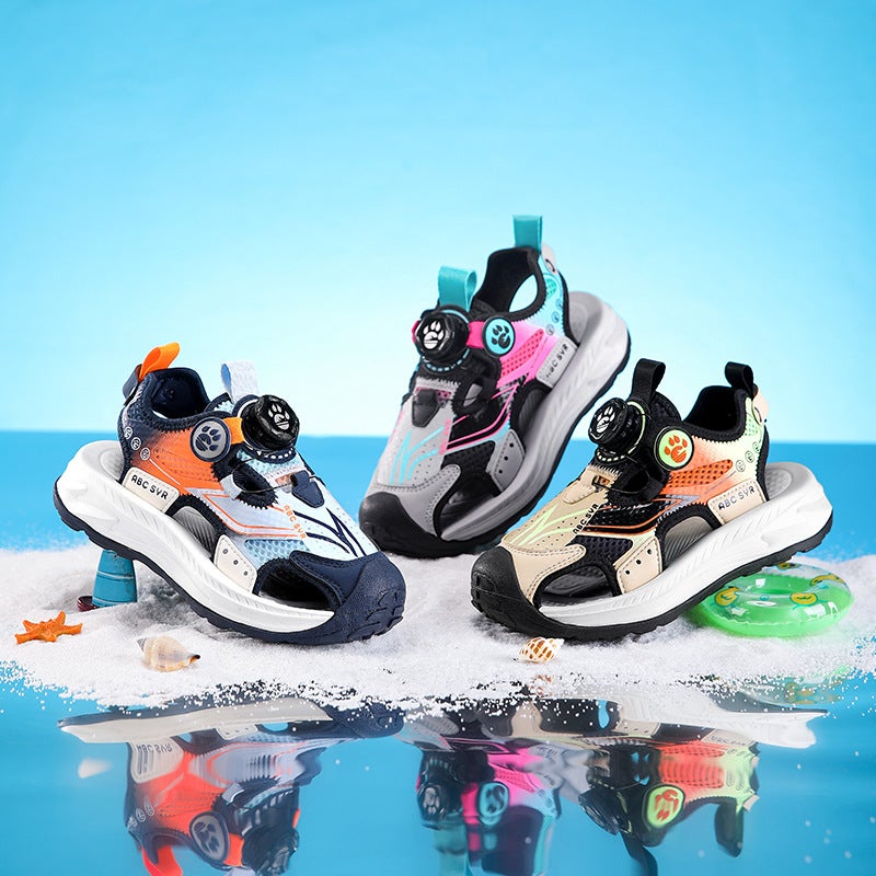 Children'S Sandals Boys' Summer Beach Shoes Girls' Non-Slip Soft Sole Sports Sandals - Image 2