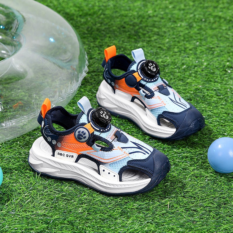 Children'S Sandals Boys' Summer Beach Shoes Girls' Non-Slip Soft Sole Sports Sandals - Image 3