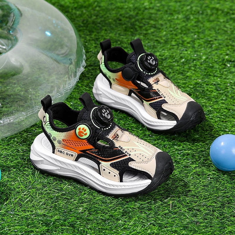 Children'S Sandals Boys' Summer Beach Shoes Girls' Non-Slip Soft Sole Sports Sandals - Image 4
