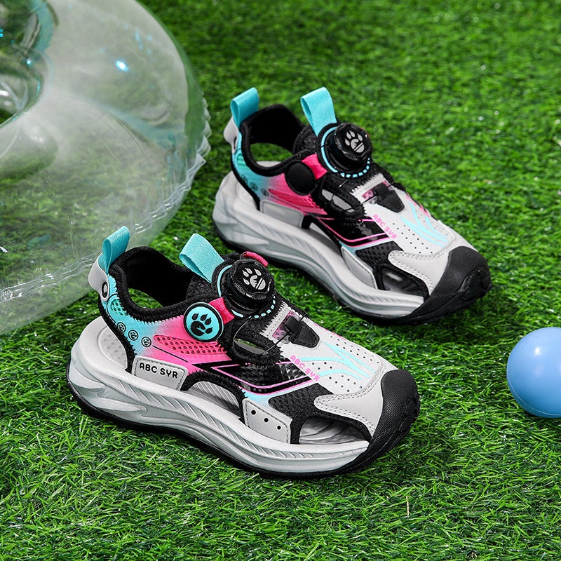 Children'S Sandals Boys' Summer Beach Shoes Girls' Non-Slip Soft Sole Sports Sandals - Image 5