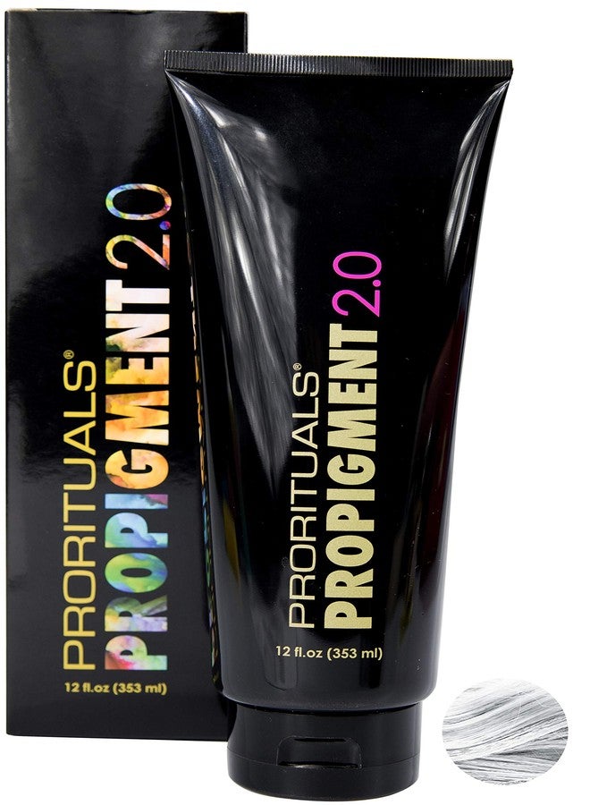 Prorituals ProPigment 2.0 Bright & Bold Direct Dye - Professional Hair Color Dye - White Hair Dye Your Hair Feeling Soft and Silky, White, 12oz - Image 1