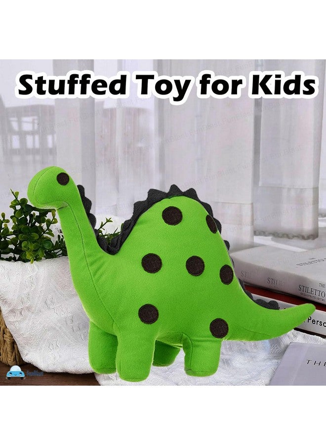فنبلاست لعبة محشوة على شكل ديناصور لطيف من FunBlast - ديناصور محشو 21 سم للأطفال، ألعاب محشوة على شكل حيوانات، ألعاب محشوة على شكل حيوانات للبنات والأولاد والأطفال، ألعاب محشوة قابلة للعناق، ديكور منزلي ناعم (متعدد الألوان) - Image 3