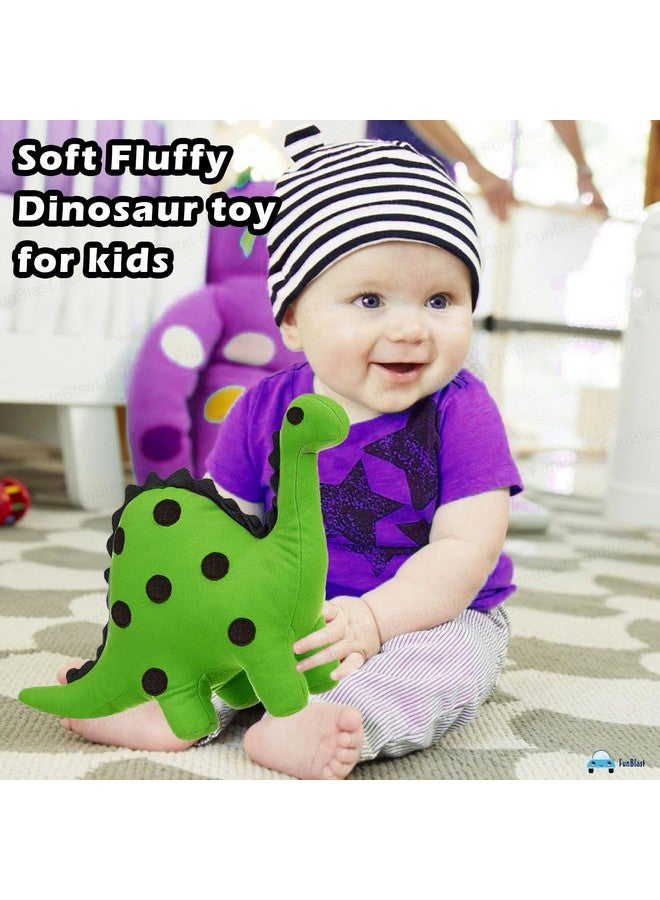 فنبلاست لعبة محشوة على شكل ديناصور لطيف من FunBlast - ديناصور محشو 21 سم للأطفال، ألعاب محشوة على شكل حيوانات، ألعاب محشوة على شكل حيوانات للبنات والأولاد والأطفال، ألعاب محشوة قابلة للعناق، ديكور منزلي ناعم (متعدد الألوان) - Image 5