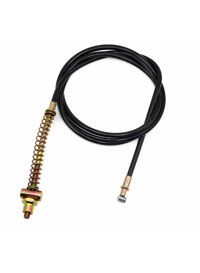 Fukukawa Front Brake Cable Size 16 for Bicycle & Electric Scooter Heavy Duty Brake Wire with Spring Adjuster Durable Steel Inner Cable Universal Replacement BR-CABLE-FXCB-012-FRONT - Image 1