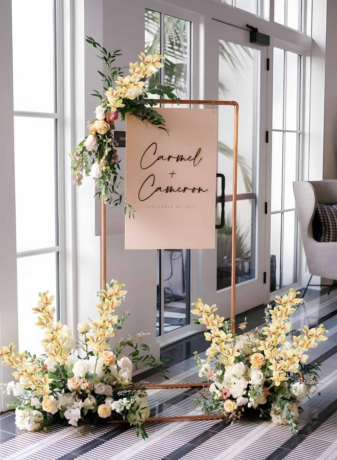 IPOPU 5 Pcs Real Touch Faux Orchid Champagne Orchid Artificial Flowers with Long Stem for Wedding Party Centerpiece Bridal Bouquet DIY Home Living Room Decoration - Image 5