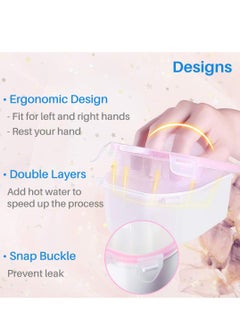 KHAJUL Nail Soaking Bowl Nail Art Polish Remover Soak Hand Bowl Manicure Spa Soaker Acetone Safe  - Image 4