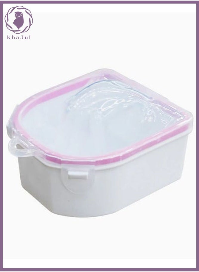 KHAJUL Nail Soaking Bowl Nail Art Polish Remover Soak Hand Bowl Manicure Spa Soaker Acetone Safe  - Image 2
