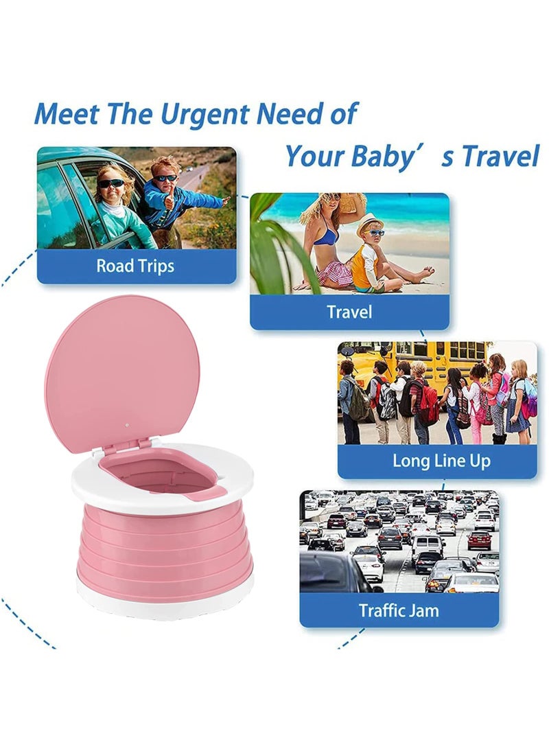 Travel Potty for Toddler, Portable and Foldable Toilet, Apply to Seat Emergency Toilet for Car, Camping, Outdoor, Indoor - Image 4