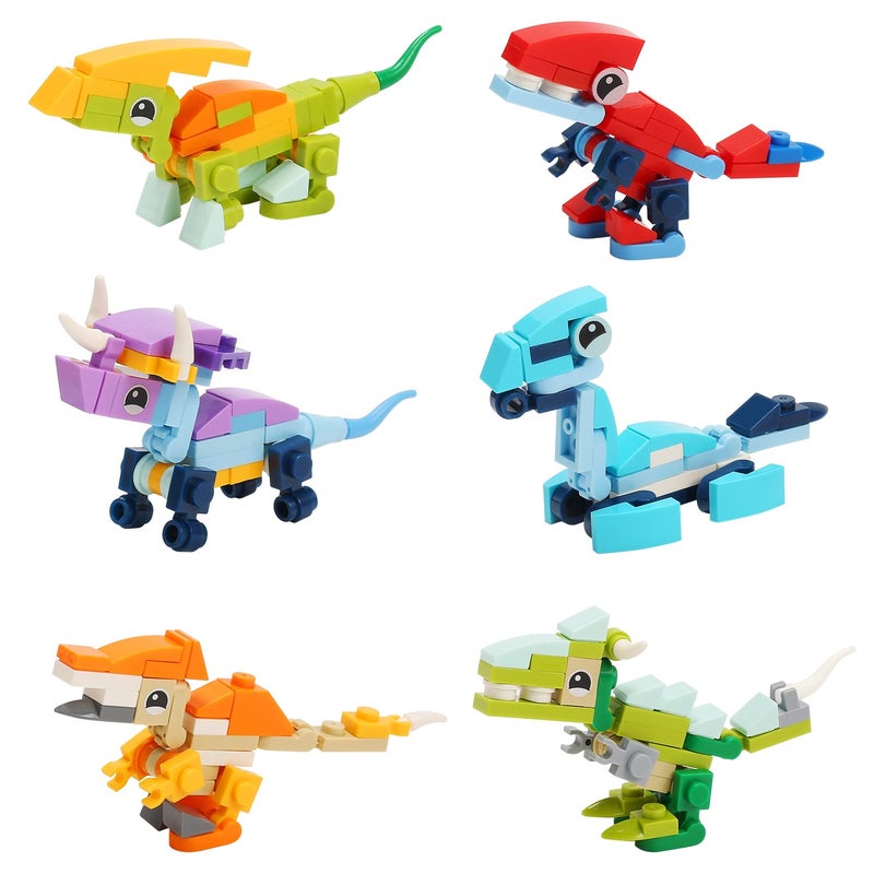 CUTE STONE 12 Pack Filled Easter Eggs with Dinosaur Building Blocks Sets, Easter Basket Stuffers Easter Party Favors for Boy, Girls and Kids - Image 4